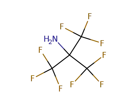 Molecular Structure of 2809-92-9 (1,1,1,3,3,3-hexafluoro-2-(trifluoromethyl)propan-2-amine)