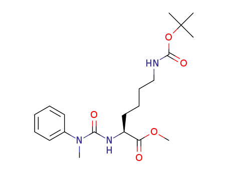 methyl N6-(tert-butoxycarbonyl)-N2-(methyl(phenyl)carbamoyl)-L-lysinate