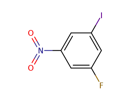 Molecular Structure of 3819-88-3 (1-Fluoro-3-iodo-5-nitrobenzene)