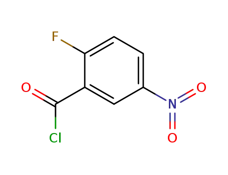 Molecular Structure of 709-46-6 (2-FLUORO-5-NITROBENZOYL CHLORIDE)