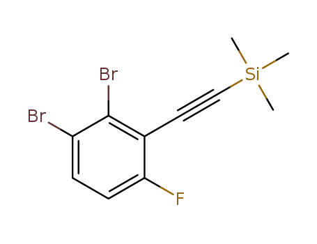 ((2,3-dibromo-6-fluorophenyl)ethynyl)trimethylsilane