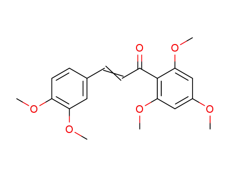 Molecular Structure of 76650-20-9 ((2E)-3-(3,4-dimethoxyphenyl)-1-(2,4,6-trimethoxyphenyl)prop-2-en-1-one)