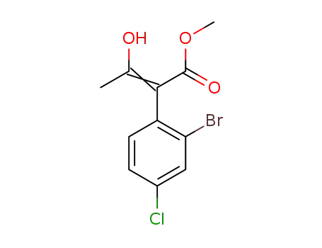 methyl 2-(2-bromo-4-chlorophenyl)-3-hydroxybut-2-enoate