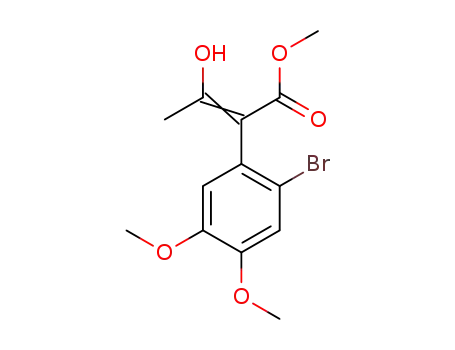 methyl 2-(2-bromo-4,5-dimethoxyphenyl)-3-hydroxybut-2-enoate