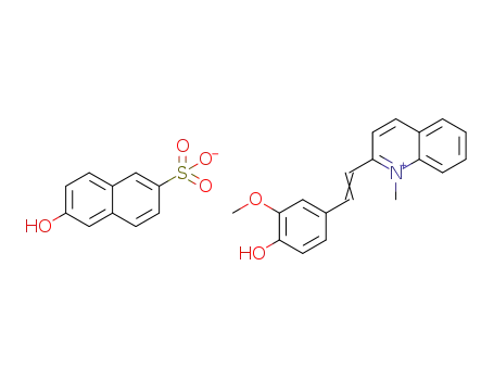 2-(4-hydroxy-3-methoxystyryl)-1-methylquinolinium 6-hydroxynaphthalene-2-sulfonate