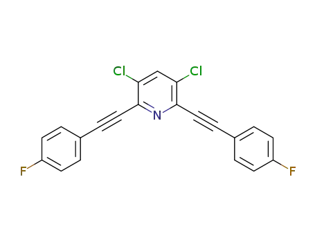 3,5-dichloro-2,6-bis((4-fluorophenyl)ethynyl)pyridine