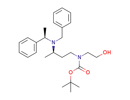 (3R)-{3-[benzyl((1R)-1-phenylethyl)amino]butyl}(2-hydroxyethyl)carbamic acid tert-butyl ester