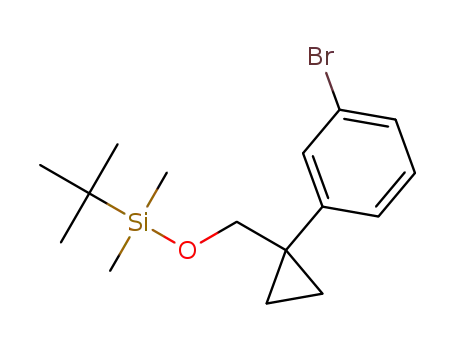 ((1-(3-bromophenyl)cyclopropyl)methoxy)(tert-butyl)dimethylsilane