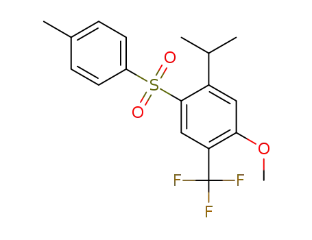1-isopropyl-5-methoxy-2-(toluene-4-sulfonyl)-4-trifluoromethyl-benzene
