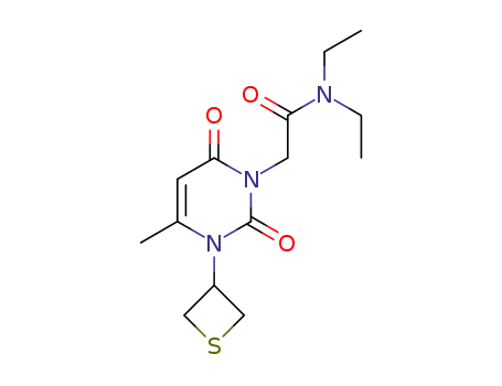 N,N-diethyl-2-(4-methyl-2,6-dioxo-3-(thietan-3-yl)-2,3-dihydropyrimidin-1(6H)-yl)acetamide