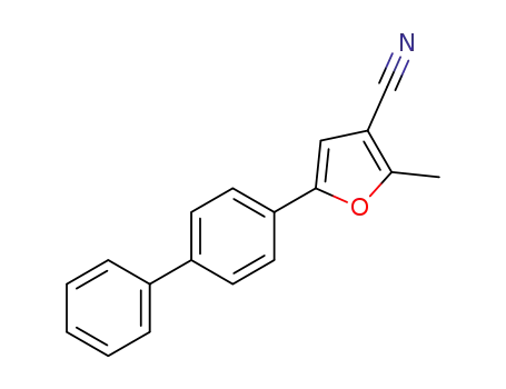 5-([1,1'-biphenyl]-4-yl)-2-methylfuran-3-carbonitrile