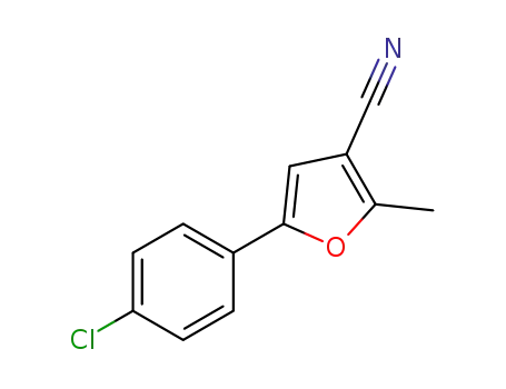 5-(4-chlorophenyl)-2-methylfuran-3-carbonitrile