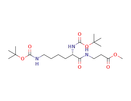 (S)-methyl 3-(2,6-bis(tert-butoxycarbonylamino)hexanamido)propanoate