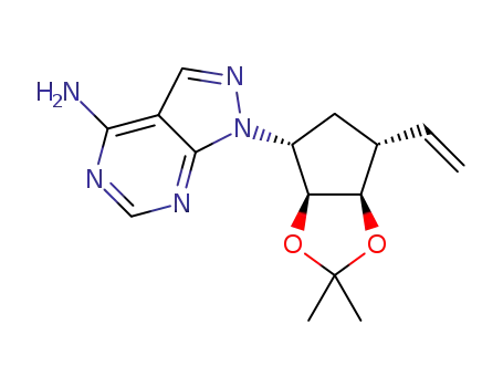 1-((3aS,4R,6R,6aR)-2,2-dimethyl-6-vinyltetrahydro-3aHcyclopenta[d][1,3]dioxol-4-yl)-1H-pyrazolo[3,4-d]pyrimidin-4-amine