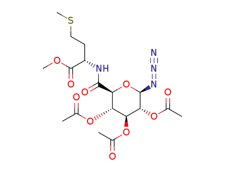 N-(1-deoxy-1-azido-2,3,4-tri-O-acetyl-β-D-glucopyranosiduronoyl)-L-methionine methyl ester