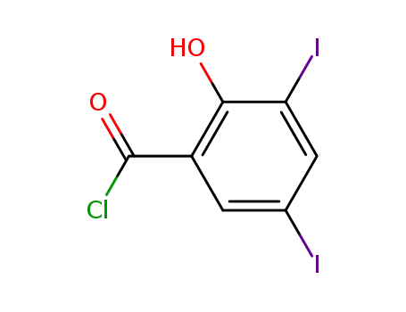 2-Hydroxy-3,5-diiodobenzoyl chloride