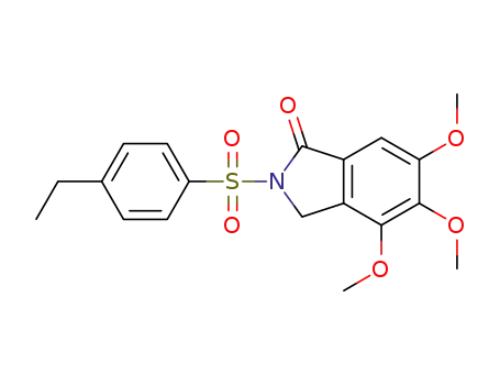 4,5,6-trimethoxy-2-(4-ethylphenylsulfonyl)isoindoline-1-one