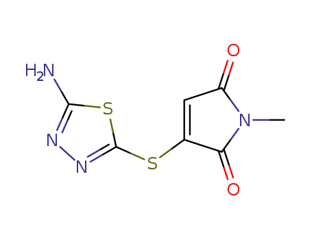 N-methyl-3-(5-amino-1,3,4-thiadiazol-2-ylthio)-maleimide