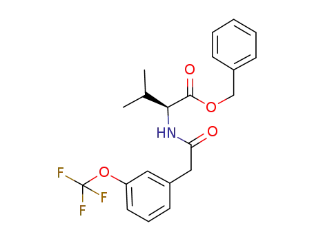 (S)-3-methyl-2-[2-(3-trifluoromethoxyphenyl)acetylamino]butyric acid benzyl ester