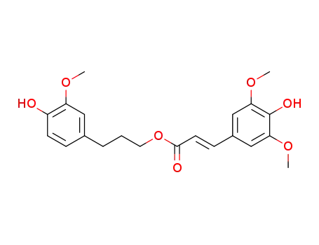 (E)-3-(4-hydroxy-3-methoxyphenyl)propyl 3-(4-hydroxy-3,5-dimethoxyphenyl)acrylate
