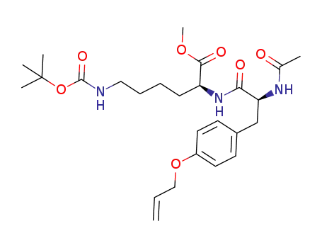 methyl (2S,5S)-5-(4-allyloxybenzyl)-3,6-diaza-2-[4-(tert-butoxycarbonyl)aminobutyl]-4,7-dioxooctanoate