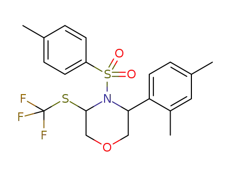 3-(2,4-dimethylphenyl)-4-tosyl-5-[(trifluoromethyl)thio]morpholine