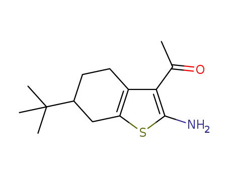 1-{2-amino-6-(tert-butyl)-4,5,6,7-tetrahydrobenzo[b]thiophen-3-yl}ethanone