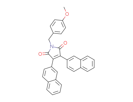1-(4-methoxybenzyl)-3,4-di(naphthalene-2-yl)-1H-pyrrole-2,5-dione