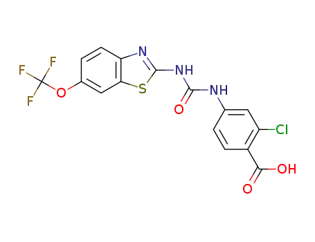 2-chloro-4-(3-(6-(trifluoromethoxy)benzo[d]thiazol-2-yl)ureido)benzoic acid