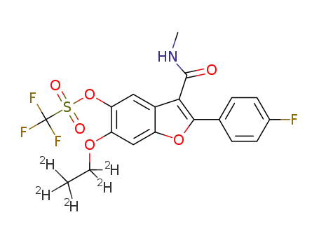 6-(ethoxy-1,1,2,2,2-d5)-2-(4-fluorophenyl)-3-(methylcarbamoyl)benzofuran-5-yl trifluoromethanesulfonate