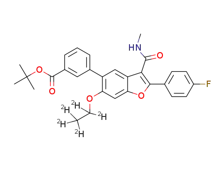tert-butyl-3-(6-(ethoxy-1,1,2,2,2-d5)-2-(4-fluorophenyl)-3-(methylcarbamoyl)benzofuran-5-yl)benzoate