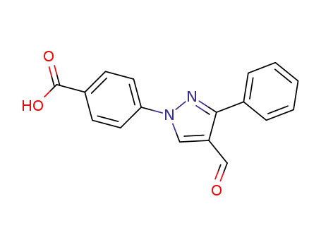 4-(4-formyl-3-phenyl-1H-pyrazol-1-yl)benzoic acid