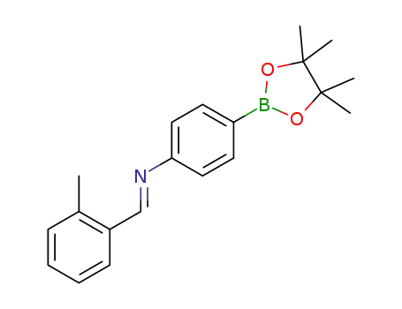 (E)-N-(4-(4,4,5,5-tetramethyl-1,3,2-dioxaborolan-2-yl)phenyl)-1-(o-tolyl)methanimine