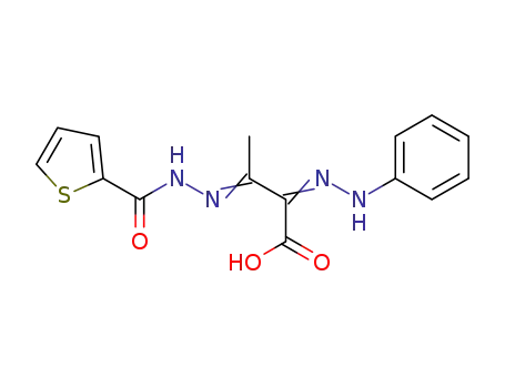 2-(2-phenylhydrazono)-3-[2-(thiophene-2-carbonyl)hydrazono]butanoic acid