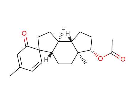 (1Ξ,3'aS)-6't-acetoxy-4,5'a-dimethyl-(3'ar,5'at,8'ac,8'bt)-decahydro-spiro[cyclohexa-3,5-diene-1,3'-As-indacen]-2-one