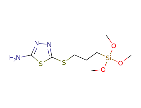 2-amino-5-[3-(trimethoxysilyl)propylthio]-1,3,4-thiadiazole