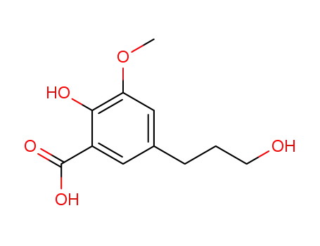 2-hydroxy-5-(3-hydroxy-propyl)-3-methoxy-benzoic acid