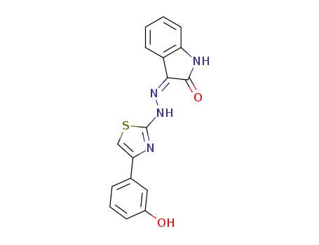 (Z)-3-(2-(4-(3-hydroxyphenyl)thiazol-2-yl)hydrazono)indolin-2-one