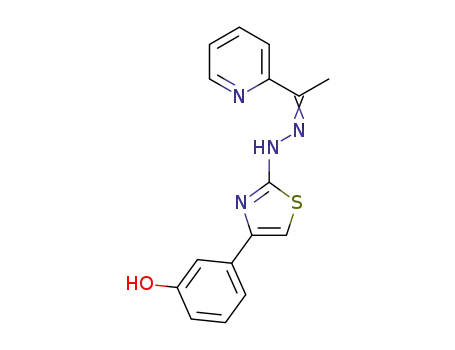 3-(2-(2-(1-(pyridin-2-yl)ethylidene)hydrazinyl)thiazol-4-yl)phenol