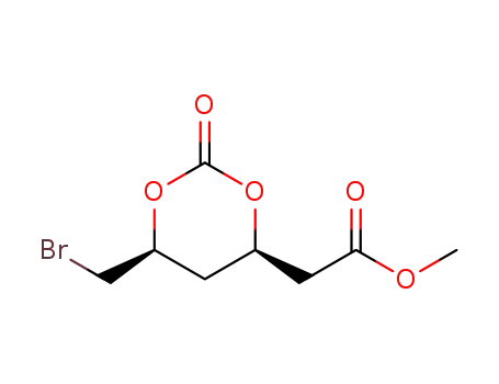 2-((4R,6S)-6-bromomethyl-2-oxo-1,3-dioxan-4-yl)acetic acid methyl ester