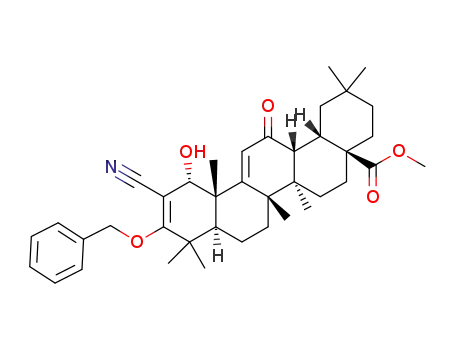 1-hydroxyl-2-cyano-3-benzyloxy-12-oxo-oleana-2(3),9(11)-dien-28-oic acidmethyl ester