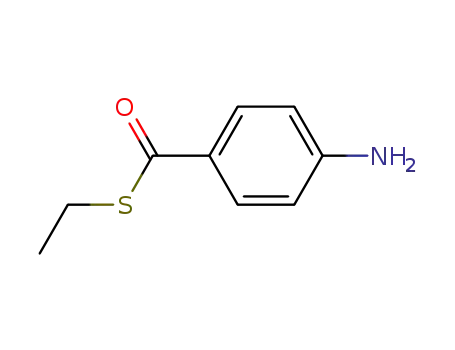 Molecular Structure of 102879-36-7 (Benzenecarbothioic acid, 4-amino-, S-ethyl ester)