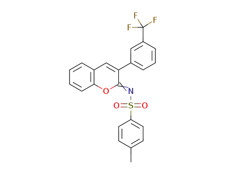 4-methyl-N-(3-(3-(trifluoromethyl)phenyl)-2H-chromen-2-ylidene)benzenesulfonamide