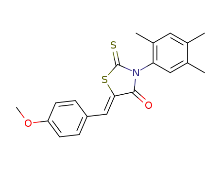5-(4-methoxy-benzylidene)-2-thioxo-3-(2,4,5-trimethyl-phenyl)-thiazolidin-4-one