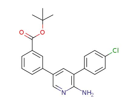 tert-butyl 3-[6-amino-5-(4-chlorophenyl)pyridin-3-yl]benzoate