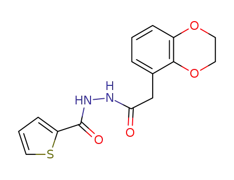 N'-[2-(2,3-dihydro-1,4-benzodioxin-5-yl)acetyl]thiophene-2-carbohydrazide