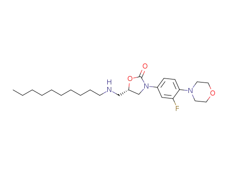 (S)-5-((decylamino)methyl)-3-(3-fluoro-4-morpholinophenyl)oxazolidin-2-one
