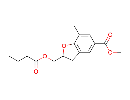 methyl 7-methyl-2-(butyryloxymethyl)-2,3-dihydrobenzofuran-5-carboxylate