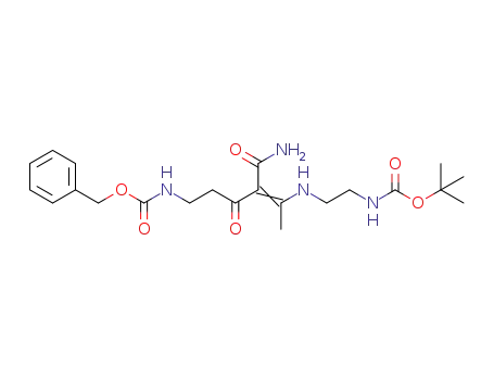 [5-(2-tert-butoxycarbonylamino-ethylamino)-4-carbamoyl-3-oxo-hex-4-enyl]carbamic acid benzyl ester