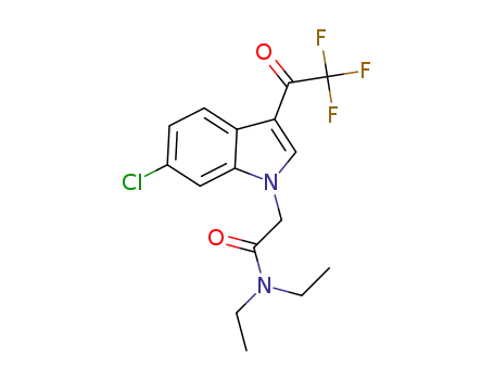 2-(6-chloro-3-(2,2,2-trifluoroacetyl)-1H-indol-1-yl)-N,N-diethylacetamide